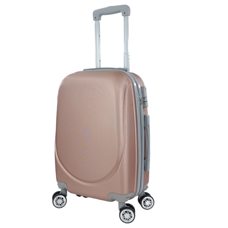 Ormi ESH-6011 Βαλίτσα Καμπίνας με ύψος 55cm σε Ροζ Χρυσό χρώμα (55x35x20cm)