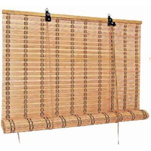 Sidirela Ε-0089 Στόρι Σκίασης Μπαμπού σε Μπεζ Χρώμα Π180xΥ180εκ