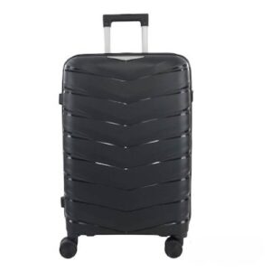 Felbags Fashion Σκληρή Βαλίτσα ΠΟΛΥΠΡΟΠΥΛΕΝΙΟΥ Μεσαία με ύψος 65cm σε Μαύρο Χρώμα (65x45x35cm)