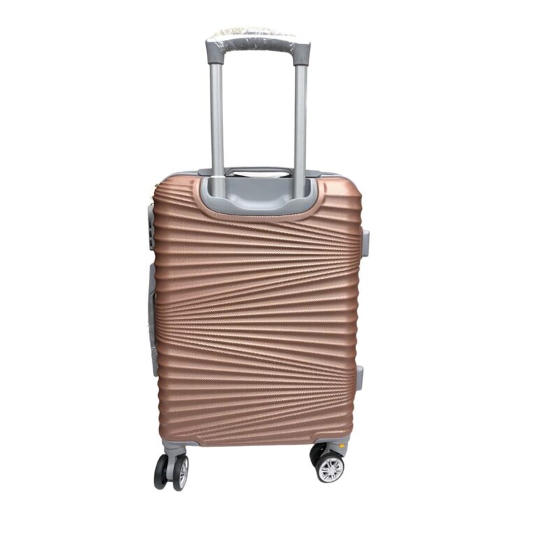 Felbags FL12 Σκληρή Βαλίτσα Καμπίνας με ύψος 55cm σε Ροζ Χρυσό Χρώμα (55x39x21cm)