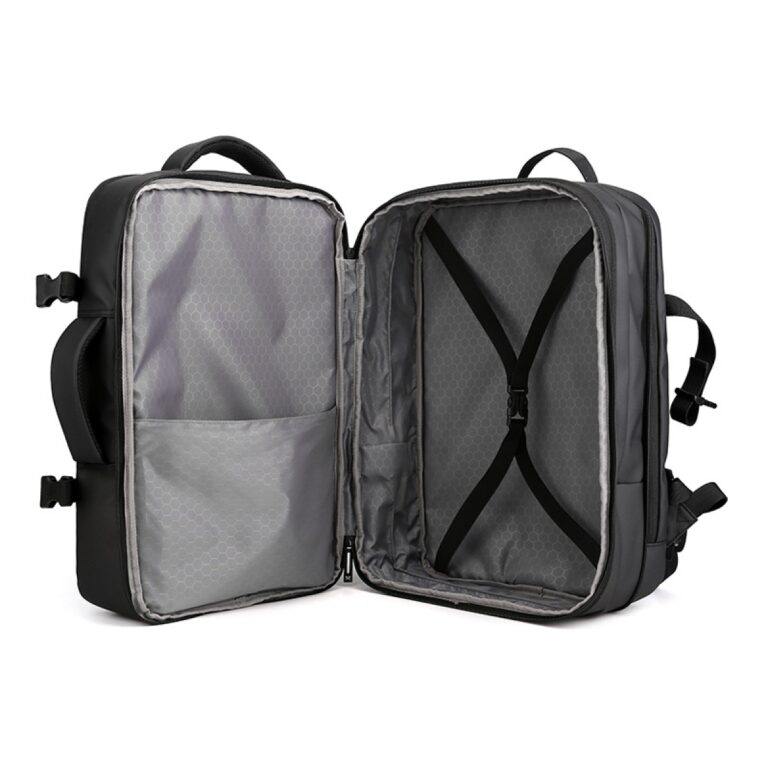 Felbags F1804 Σακίδιο Πλάτης Επεκτεινόμενο σε Μαύρο Χρώμα (44x29x14-24cm)