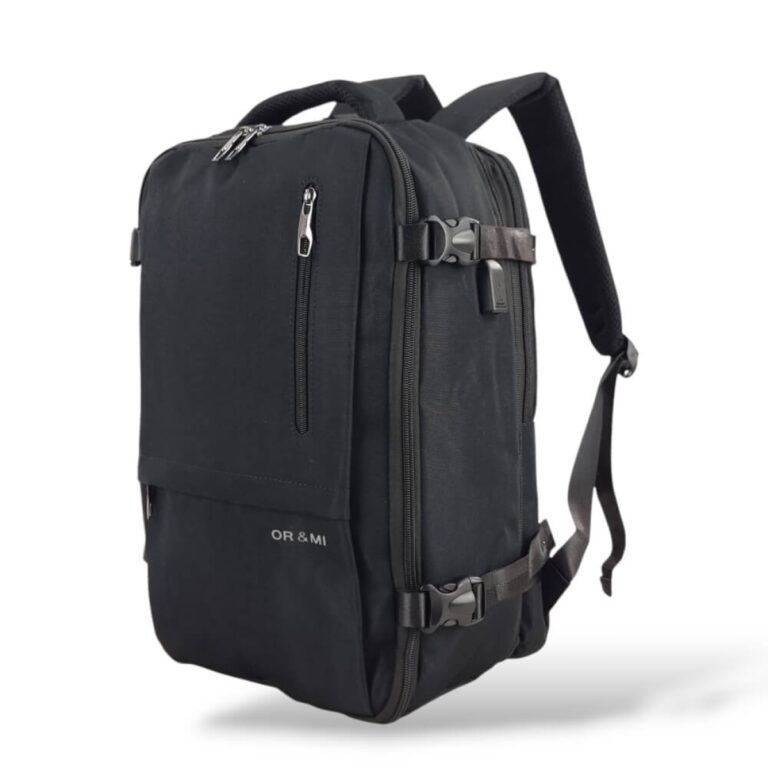 Felbags F5556 Σακίδιο Πλάτης με Επέκταση σε Μαύρο Χρώμα (43x30x20+5cm) 35L