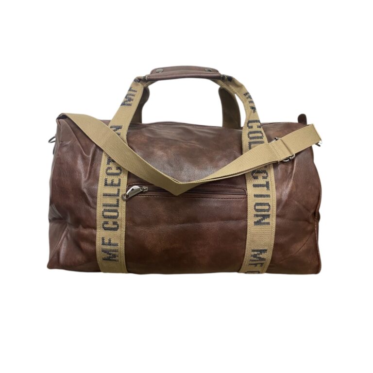 Felbags F9335 Σακ Βουαγιάζ Δερματίνης σε Καφέ Χρώμα (50x35x25cm)