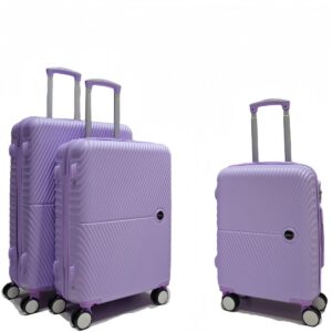 Felbags F2501 Σετ Βαλίτσες Ταξιδιού 3 τεμάχια σε Λιλά Χρώμα (55x40x20cm),(65x45x25cm),(75x50x30cm)