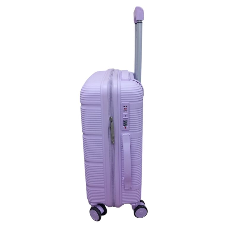 Felbags F0167 Βαλίτσα Ταξιδιού ΠΟΛΥΠΡΟΠΥΛΕΝΙΟΥ (μαλακό πλαστικό) με ύψος 55cm σε Λιλά Χρώμα (55x40x20cm)