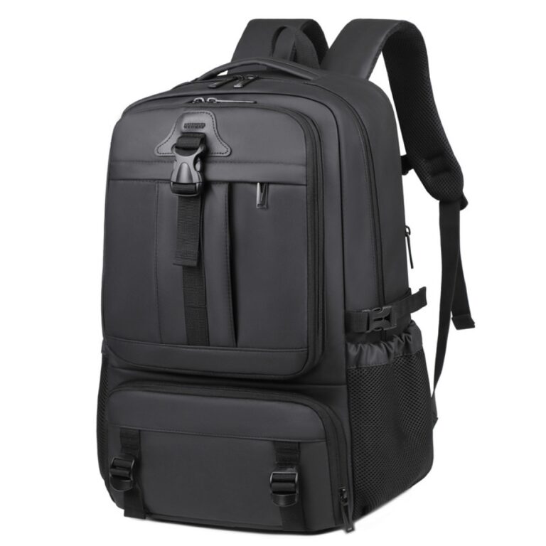 Felbags F2401 Σακίδιο Πλάτης Επεκτεινόμενο σε Μαύρο Χρώμα (52x32x20-26cm)