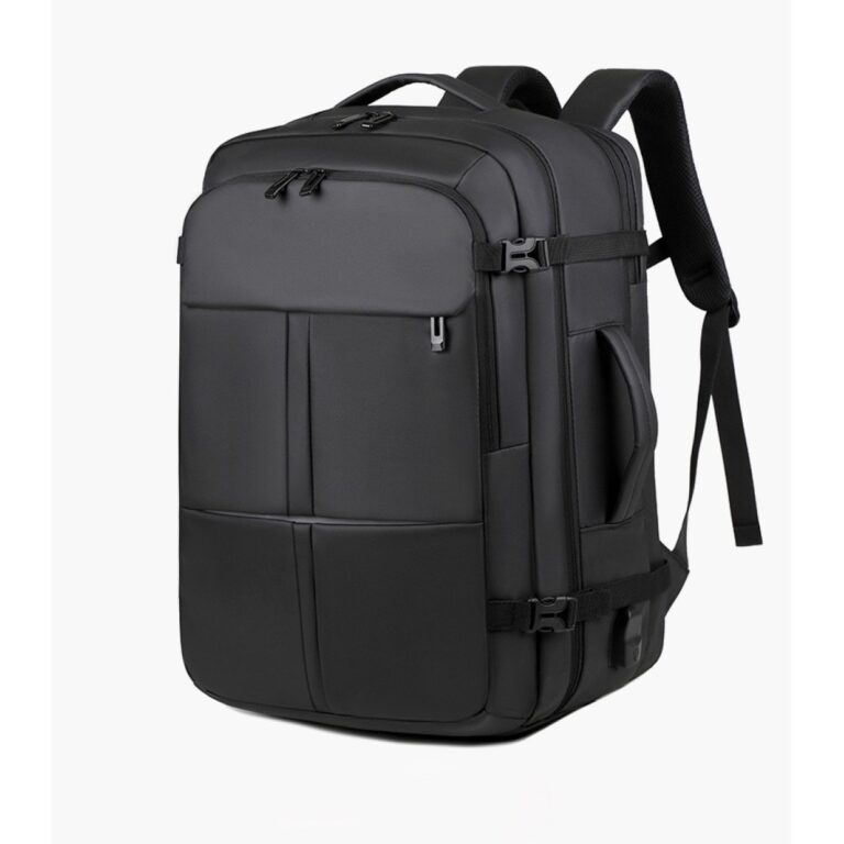 Felbags F2404 Σακίδιο Πλάτης Επεκτεινόμενο σε Μαύρο Χρώμα (47x32x27+5cm)