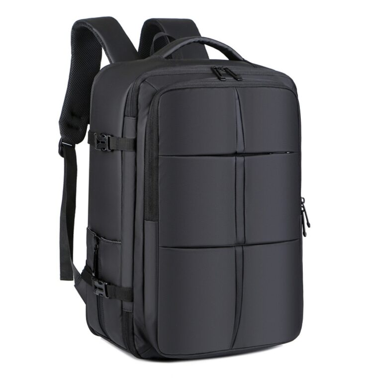 Felbags F3727 Σακίδιο Πλάτης Αδιάβροχο και Επεκτεινόμενο σε Μαύρο Χρώμα (46x31x22+5cm)