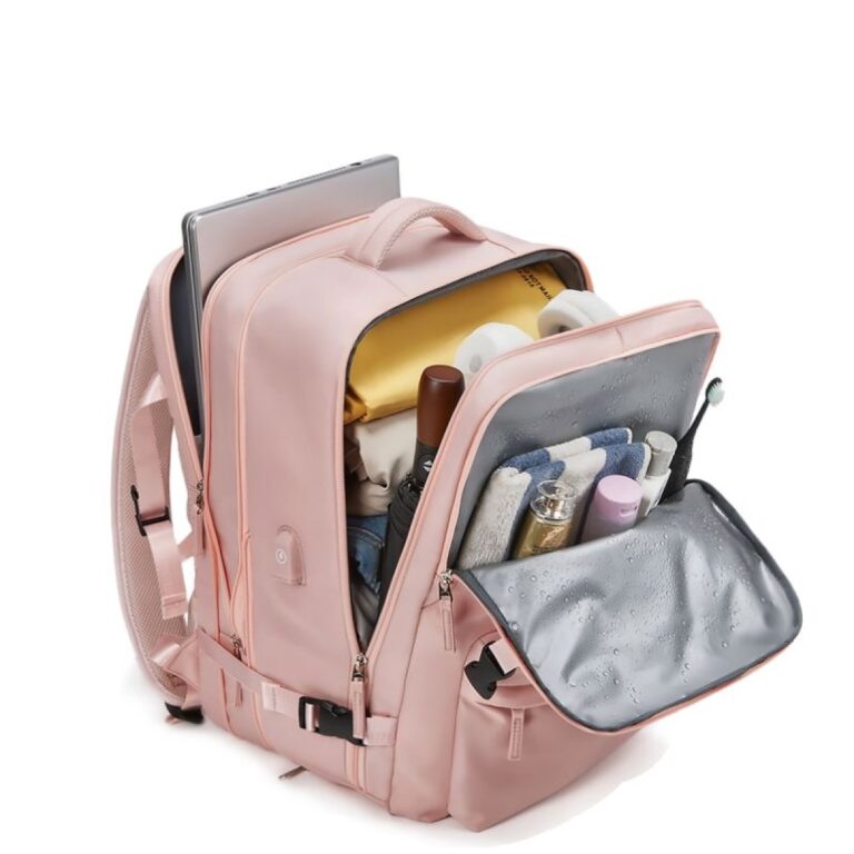 Felbags F2811 Σακίδιο Πλάτης Αδιάβροχο και Επεκτεινόμενο σε Ροζ Χρώμα (40x30x20+5cm)