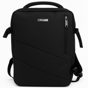 Ormi 33992 Σακίδιο Πλάτης Επεκτεινόμενο και Αδιάβροχο σε Μαύρο Χρώμα (42x32x20-25cm)