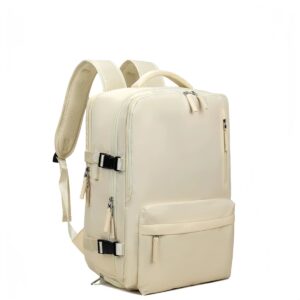 Felbags F2811 Σακίδιο Πλάτης Αδιάβροχο και Επεκτεινόμενο σε Μπεζ Χρώμα (40x30x20+5cm)