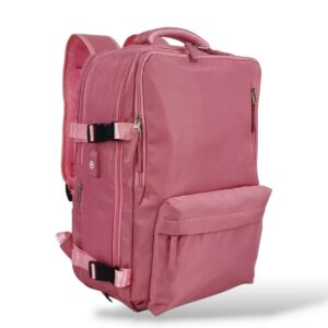 Felbags F2811 Σακίδιο Πλάτης Αδιάβροχο και Επεκτεινόμενο σε Ροζ Χρυσό Χρώμα (40x30x20+5cm)