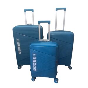 Felbags F2406-1 σετ Σκληρές Βαλίτσες Πολυπροπυλενίου (ΔΕΝ ΣΠΑΕΙ) 3 τεμάχια σε Πετρόλ Χρώμα (55x40x20cm),(65x45x25cm),(75x50x30cm)