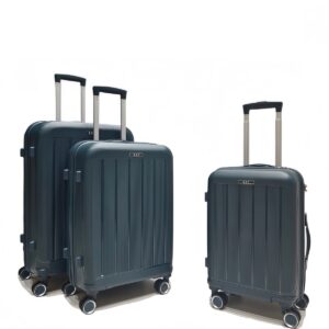 Felbags PP003 Σετ Βαλίτσες Ταξιδιού ΠΟΛΥΠΡΟΠΥΛΕΝΙΟΥ 3 τεμάχια σε Σκούρο Πράσινο Χρώμα (55x38x20cm),(65x45x25cm),(75x50x30cm)