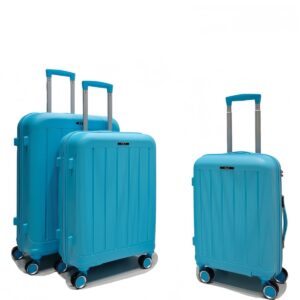 Felbags PP003 Σετ Βαλίτσες Ταξιδιού ΠΟΛΥΠΡΟΠΥΛΕΝΙΟΥ 3 τεμάχια σε Aqua Χρώμα (55x38x20cm),(65x45x25cm),(75x50x30cm)