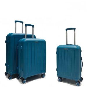Felbags PP003 Σετ Βαλίτσες Ταξιδιού ΠΟΛΥΠΡΟΠΥΛΕΝΙΟΥ 3 τεμάχια σε Πετρόλ Χρώμα (55x38x20cm),(65x45x25cm),(75x50x30cm)