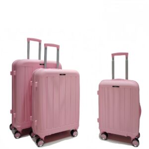 Felbags PP003 Σετ Βαλίτσες Ταξιδιού ΠΟΛΥΠΡΟΠΥΛΕΝΙΟΥ 3 τεμάχια σε Ροζ Χρώμα (55x38x20cm),(65x45x25cm),(75x50x30cm)