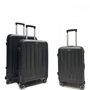 Felbags PP003 Σετ Βαλίτσες Ταξιδιού ΠΟΛΥΠΡΟΠΥΛΕΝΙΟΥ 3 τεμάχια σε Μαύρο Χρώμα (55x38x20cm),(65x45x25cm),(75x50x30cm)