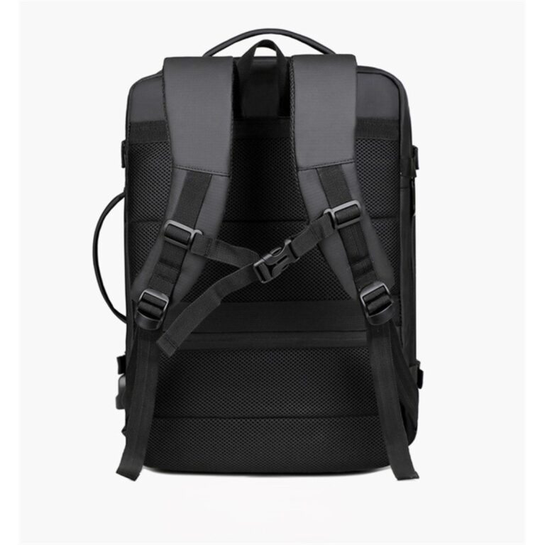 Felbags 2407 Αδιάβροχο Σακίδιο Πλάτης Επεκτεινόμενο 40LT σε Μαύρο Χρώμα (46x32x22+5cm)
