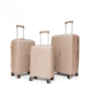 Felbags F2502 Σετ Βαλίτσες ΠΟΛΥΠΡΟΠΥΛΕΝΙΟΥ (ΜΕΓΑΛΗ ΑΝΤΟΧΗ) ΕΠΕΚΤΕΙΝΟΜΕΝΕΣ 3 τεμάχια σε Χρυσό Χρώμα (55x37x22+5cm),(65x43x27+5cm),(75x49x30+5cm)