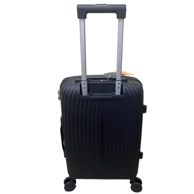Felbags F2502 Βαλίτσα Ταξιδιού Καμπίνας ΠΟΛΥΠΡΟΠΥΛΕΝΙΟΥ (ΜΕΓΑΛΗ ΑΝΤΟΧΗ) ΕΠΕΚΤΕΙΝΟΜΕΝΗ με ύψος 55cm σε Μαύρο Χρώμα (55x37x22+5cm)