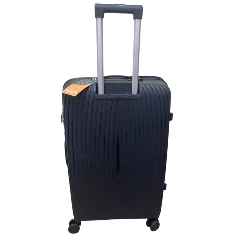 Felbags F2502 Βαλίτσα Ταξιδιού Μεγάλη ΠΟΛΥΠΡΟΠΥΛΕΝΙΟΥ (ΜΕΓΑΛΗ ΑΝΤΟΧΗ) ΕΠΕΚΤΕΙΝΟΜΕΝΗ με ύψος 75cm σε Μαύρο Χρώμα (75x49x30+5cm)
