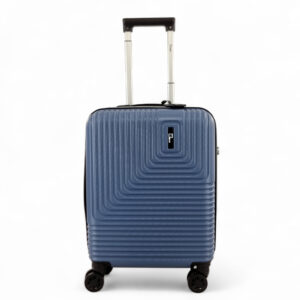 Rain Βαλίτσα Ταξιδίου Καμπίνας Σκληρή Μπλε με 4 Ρόδες Ύψους 55εκ.