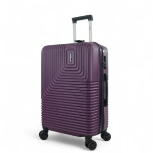 Rain Μεσαία Βαλίτσα Ταξιδίου Σκληρή Μωβ με 4 Ρόδες