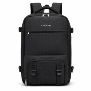 Ormi 5111 Backpack Επεκτεινόμενο σε Μαύρο Χρώμα (43x30x19-28cm)