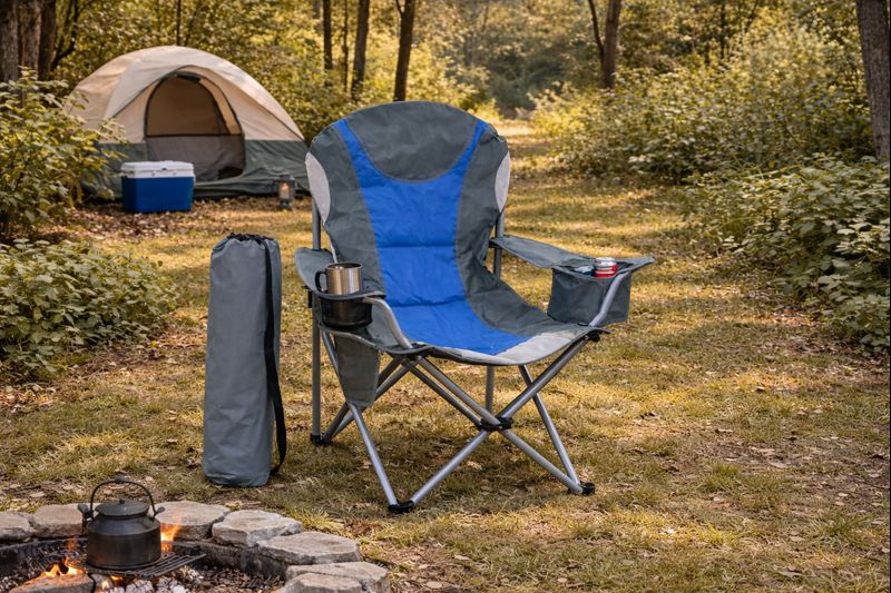 Felhome Καρέκλα camping πτυσσόμενη βαρέως τύπου (90x60x113cm) - Image 2