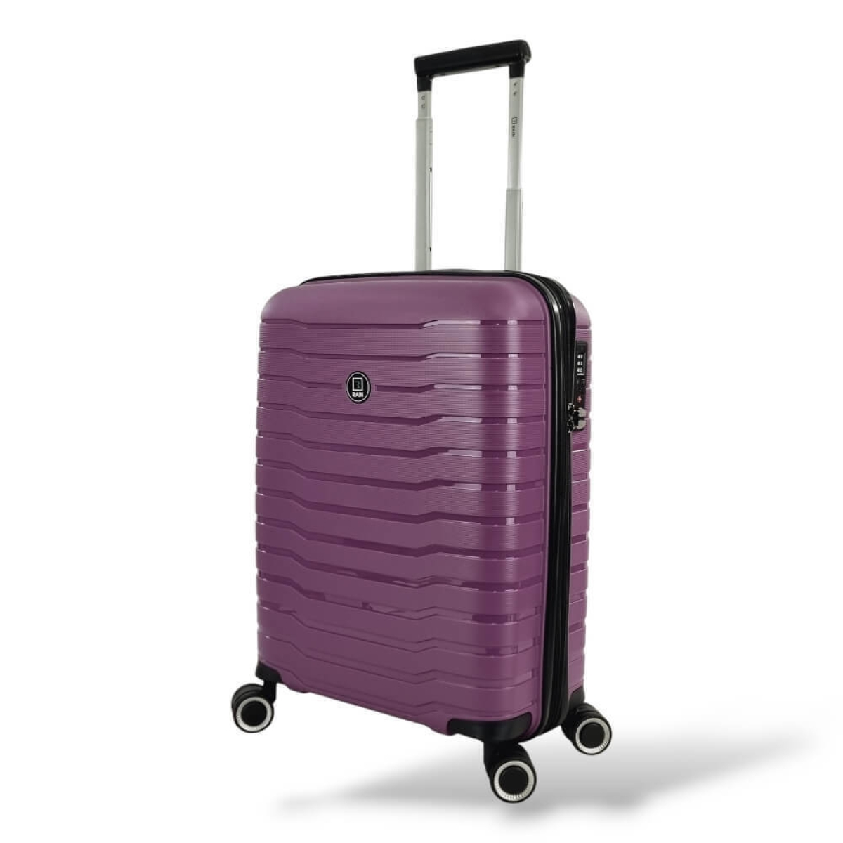 Rain RB8013 Βαλίτσα Ταξιδίου Καμπίνας Πολυπροπυλενίου Επεκτεινόμενη Σκληρή Μωβ με 4 Ρόδες Ύψους 55εκ.(55x40x20+5cm) - Image 4