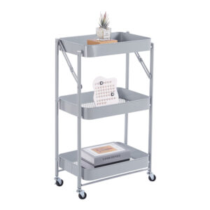 Ankor Τρόλεϊ Κουζίνας Μεταλλικό Γκρι 46x29x77cm 852970