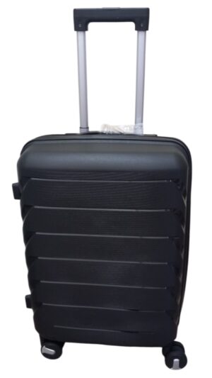 Felbags 092 Βαλίτσα Ταξιδιού Καμπίνας ΠΟΛΥΠΡΟΠΥΛΕΝΙΟΥ (ΜΕΓΑΛΗ ΑΝΤΟΧΗ) ΕΠΕΚΤΕΙΝΟΜΕΝΗ με ύψος 55cm σε Μαύρο Χρώμα (55x39x22+5cm)