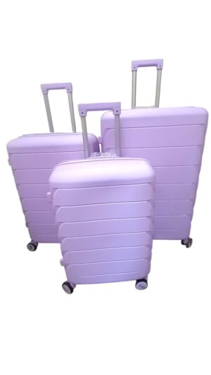 Felbags 092 Σετ Βαλίτσες ΠΟΛΥΠΡΟΠΥΛΕΝΙΟΥ (ΜΕΓΑΛΗ ΑΝΤΟΧΗ) ΕΠΕΚΤΕΙΝΟΜΕΝΕΣ 3 τεμάχια σε Λιλά Χρώμα (55x39x22+5cm),(65x45x26+5cm),(75x49x30+5cm)