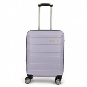 Greenwich Polo Club Βαλίτσα Ταξιδίου Καμπίνας Σκληρή Επεκτεινόμενη Λιλά με 4 Ρόδες Ύψους 55εκ. (55x40x20+5cm)