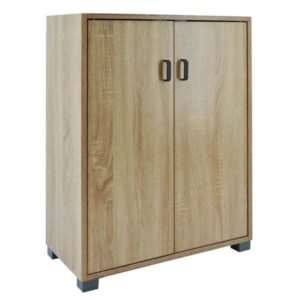 Felhome Ξύλινη Παπουτσοθήκη με 2 Ράφια σε Μπεζ Χρώμα (60x30x83,5cm)