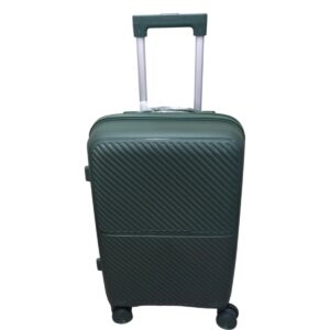 Felbags 082 Βαλίτσα Ταξιδιού Καμπίνας ΠΟΛΥΠΡΟΠΥΛΕΝΙΟΥ (ΜΕΓΑΛΗ ΑΝΤΟΧΗ) ΕΠΕΚΤΕΙΝΟΜΕΝΗ με ύψος 55cm σε Σκούρο Πράσινο Χρώμα (55x39x22+5cm)