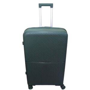 Felbags 082 Βαλίτσα Ταξιδιού Μεσαία ΠΟΛΥΠΡΟΠΥΛΕΝΙΟΥ (ΜΕΓΑΛΗ ΑΝΤΟΧΗ) ΕΠΕΚΤΕΙΝΟΜΕΝΗ με ύψος 65cm σε Σκούρο Πράσινο Χρώμα (65x45x26+5cm)