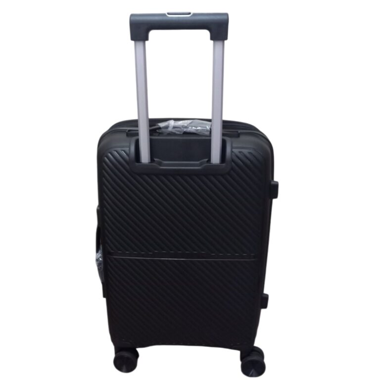 Felbags 082 Βαλίτσα Ταξιδιού Καμπίνας ΠΟΛΥΠΡΟΠΥΛΕΝΙΟΥ (ΜΕΓΑΛΗ ΑΝΤΟΧΗ) ΕΠΕΚΤΕΙΝΟΜΕΝΗ με ύψος 55cm σε Μαύρο Χρώμα (55x39x22+5cm)