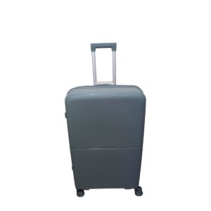 Felbags 082 Βαλίτσα Ταξιδιού Καμπίνας ΠΟΛΥΠΡΟΠΥΛΕΝΙΟΥ (ΜΕΓΑΛΗ ΑΝΤΟΧΗ) ΕΠΕΚΤΕΙΝΟΜΕΝΗ με ύψος 55cm σε Γκρι Χρώμα (55x39x22+5cm)