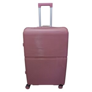 Felbags 016 Βαλίτσα Ταξιδιού Μεγάλη ΠΟΛΥΠΡΟΠΥΛΕΝΙΟΥ (ΜΕΓΑΛΗ ΑΝΤΟΧΗ) με ύψος 75cm σε Ροζ Χρυσό Χρώμα (75x50x30cm)