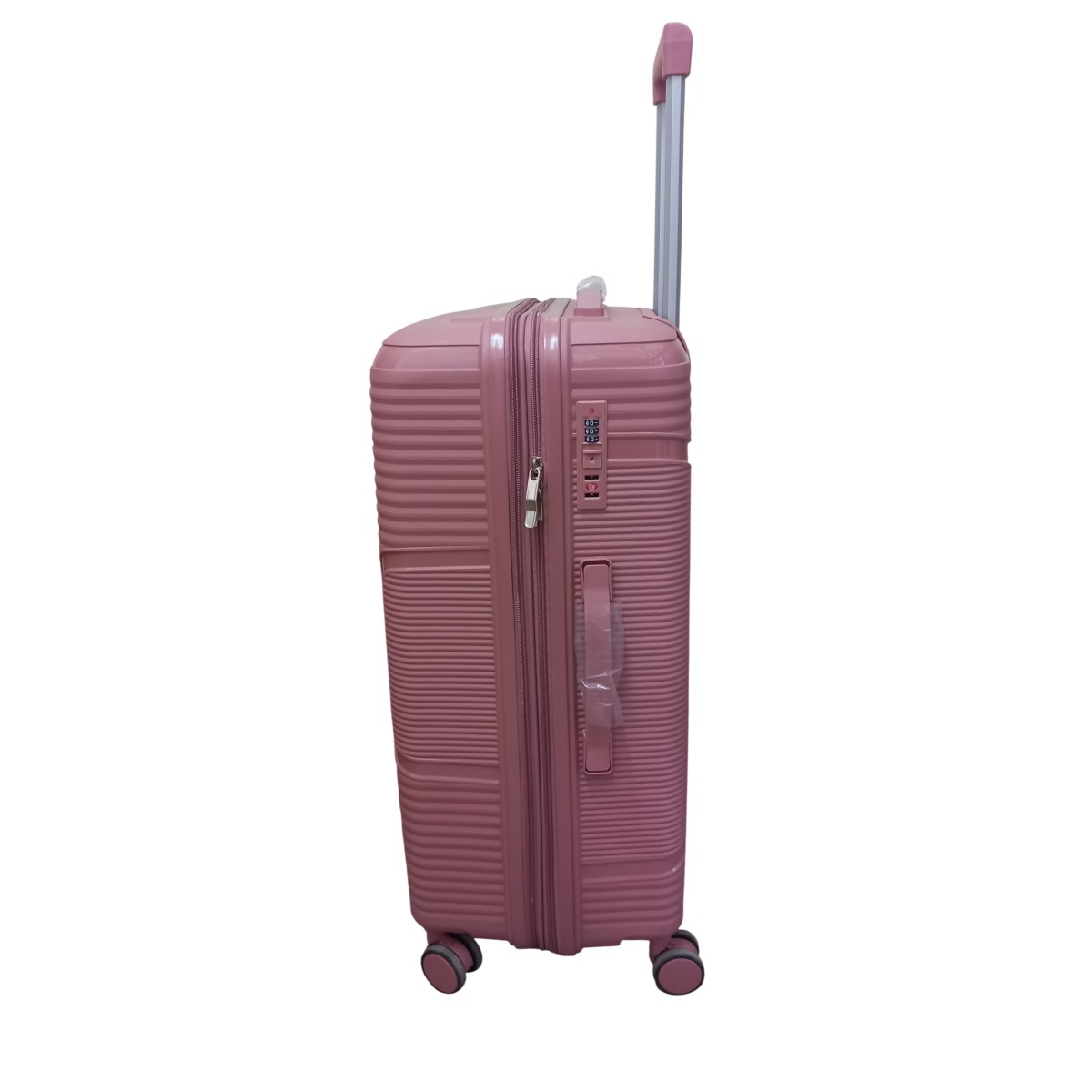 Felbags FL1202 Μεγάλη Βαλίτσα Πολυπροπυλένιου (Μεγάλη Αντοχή) Επεκτεινόμενη σε Ροζ-Χρυσο Χρώμα (73x47x30+5cm) - Image 2