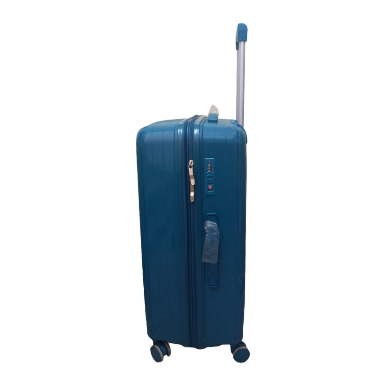 Felbags FL1203 Μεσαία Βαλίτσα Πολυπροπυλένιου (Μεγάλη Αντοχή) Επεκτεινόμενη σε Πετρολ Χρώμα (65x43x26+5cm)