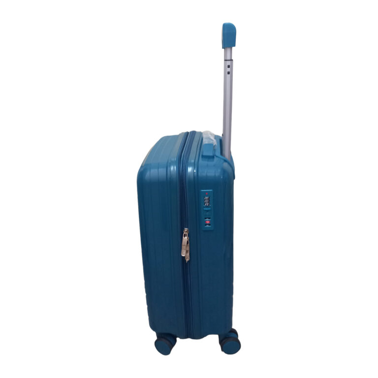 Felbags FL1203 Βαλίτσα Καμπίνας Πολυπροπυλένιου (Μεγάλη Αντοχή) Επεκτεινόμενη σε Πετρολ Χρώμα (55x35x22+5cm)