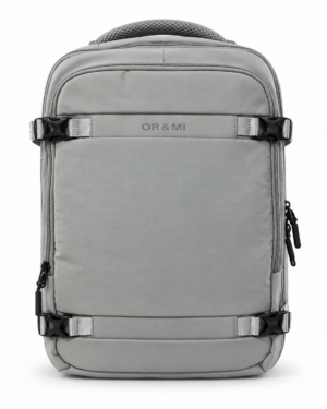 Ormi 6562 Σακίδιο Πλάτης Ταξιδιού 40x20x30cm Cabin Size Σύστημα Συμπίεσης Αέρα Θήκη Laptop & Μεγάλη Χωρητικότητα Γκρι
