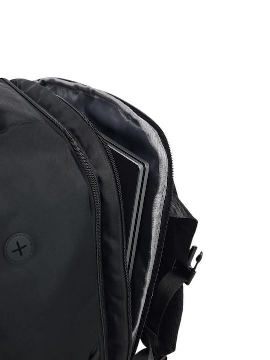 Felbags 2839 Backpack Αδιάβροχο Επεκτεινόμενο 30lt σε Μαύρο Χρώμα (40x30x20+5cm)