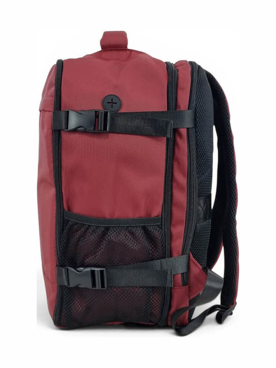 Felbags 2839 Backpack Αδιάβροχο Επεκτεινόμενο 30lt σε Μπορντό Χρώμα (40x30x20+5cm)