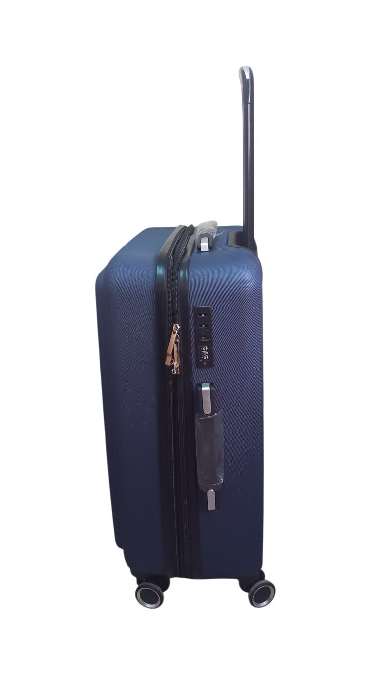 Ankor Βαλίτσα Μεσαία Επεκτεινόμενη με ύψος 65cm σε Μπλε Χρώμα (65x44x24+5cm)