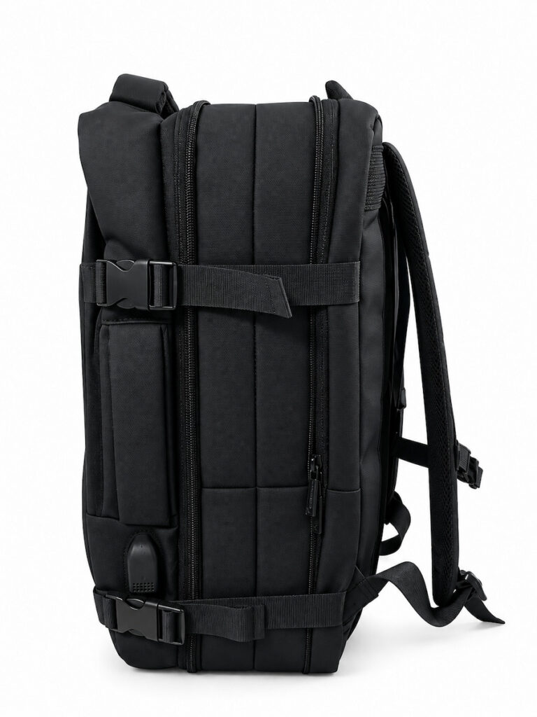 Baci&Abbraci Β98842 Backpack Αδιάβροχο και Επεκτεινόμενο σε Μαύρο Χρώμα (42x32x11+5cm)