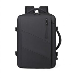 Felbags 3507 Backpack Αδιάβροχο Επεκτεινόμενο σε Μαύρο Χρώμα (45x30x18+6cm)
